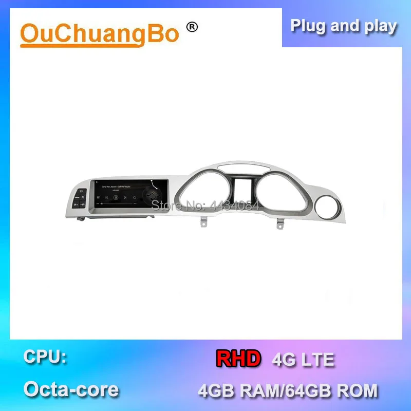 

Ouchuangbo car gps audio player head units for A6 2005-2011 RHD support 8 cores 4+64 1080P split screen android 9.0 OS