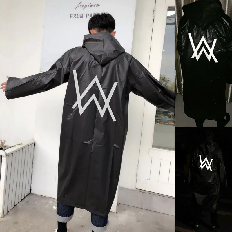 XIAOMI Fashion Logo Raincoat Women Rainwear Men Reflective Rain Coat Impermeable Poncho Japan Waterproof Rain cover Hooded