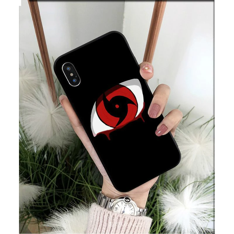 

Anime Naruto Itachi Black TPU Soft Phone Case Cover for iPhone X XS MAX 6 6S 7 7plus 8 8Plus 5 5S XR