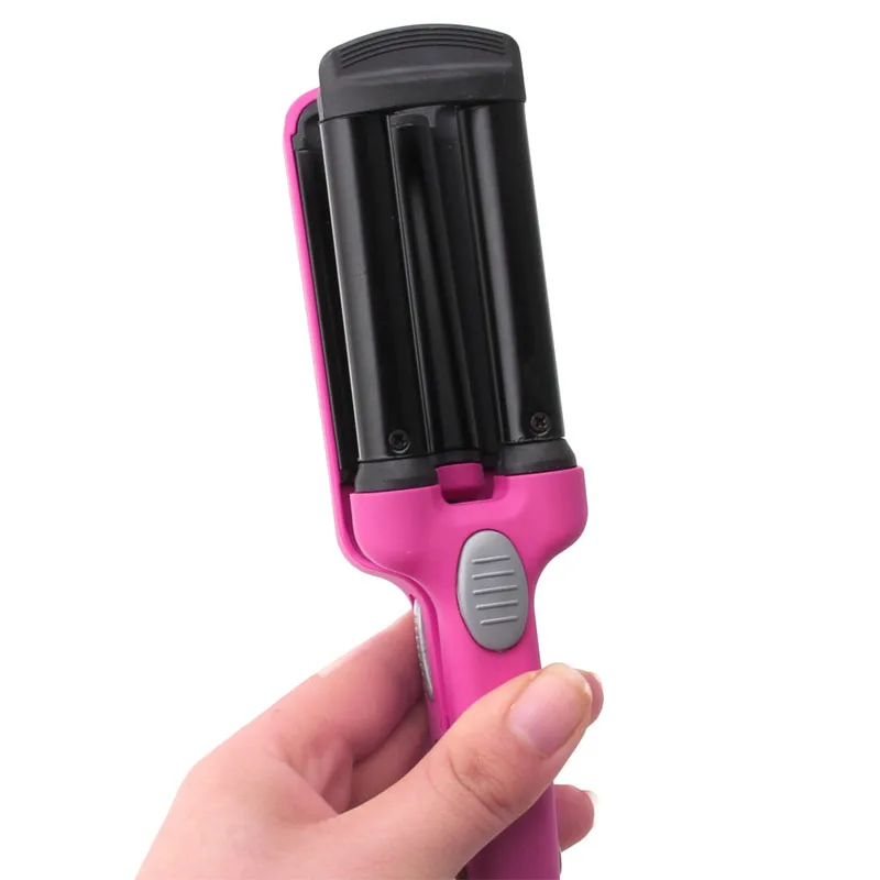 

Mini Ceramic Hair Crimper Curler Curling Iron Tong Waving Wand Roller Salon