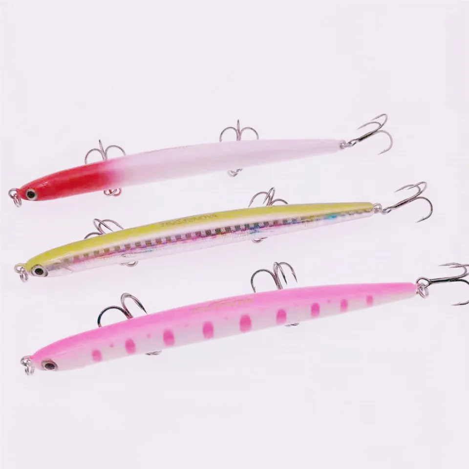 

TSURINOYA 5pcs DW47 Sinking Pencil Fishing lure 12g 110mm lures Hooks Slim Artificial Bait Hard Fishing lures