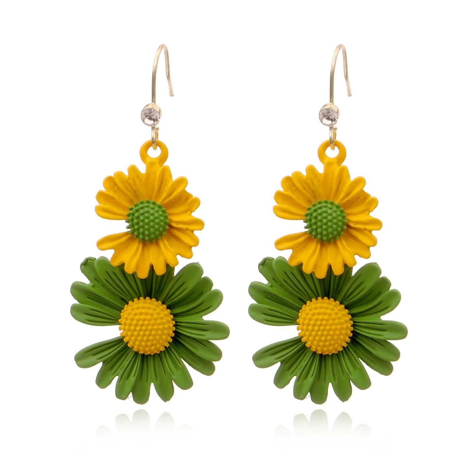 QIMOSHI Clay милые висячие серьги с ромашками для женщин и девочек ellis perennis marguerite Flower Stud