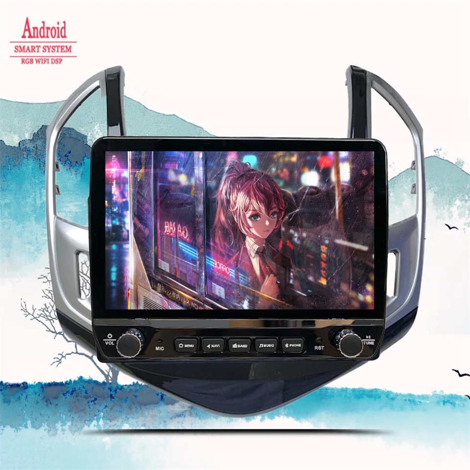 Автомобильный радиоприемник Android 14 для Chevrolet Cruze J300 J308 2012 2013 2014 2015 мультимедийный