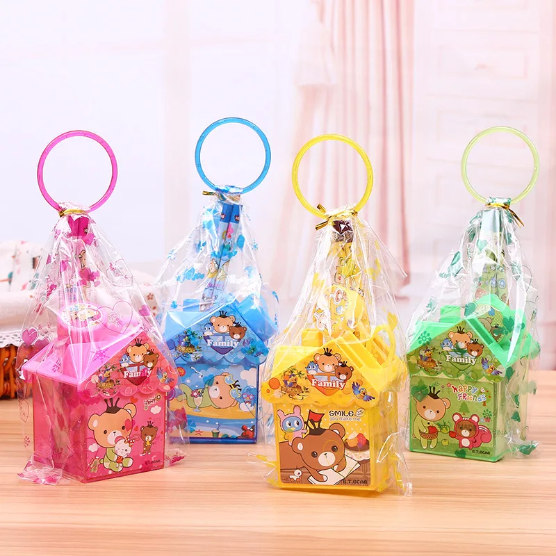 1 шт. творческий мультфильм рисунок домика ручка держатель для начальной школы