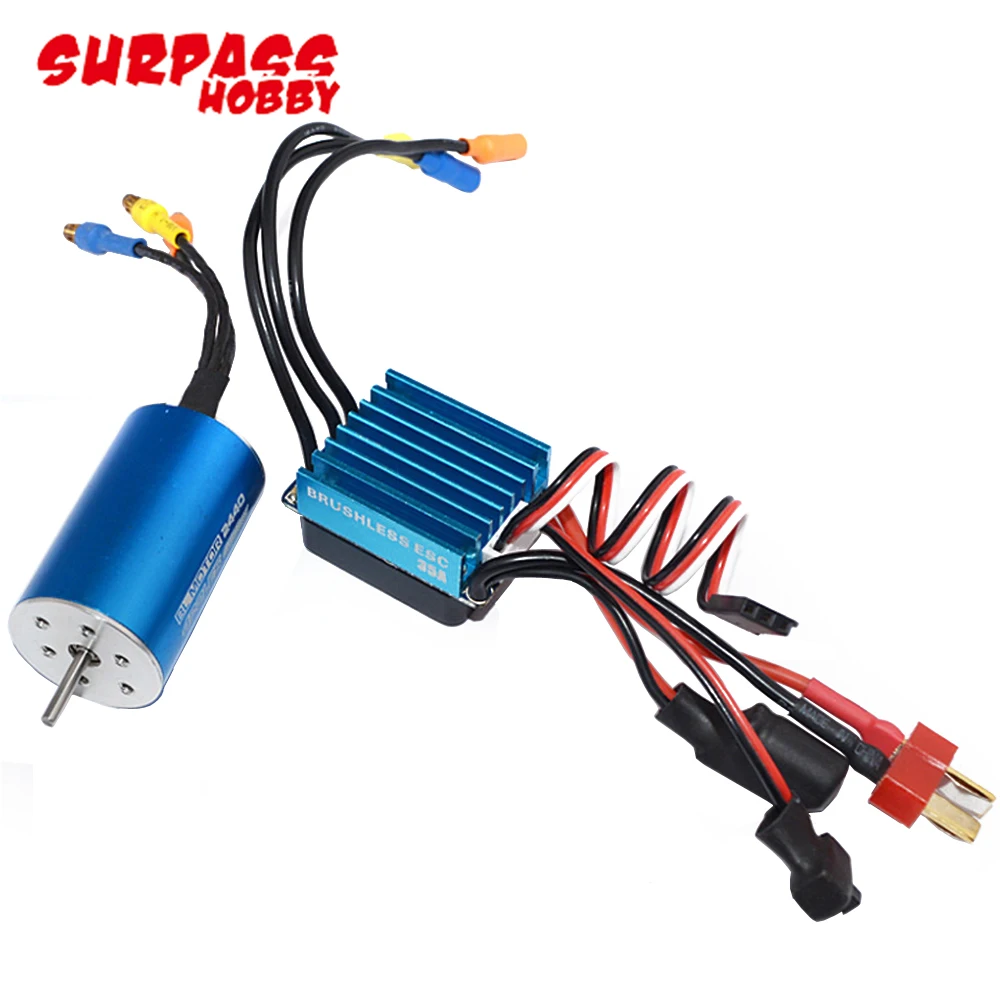 Бесщеточный бесщеточный двигатель RC 2440 6800KV/4600KV/4000KV с 35A бесщеточным ESC для 1/16
