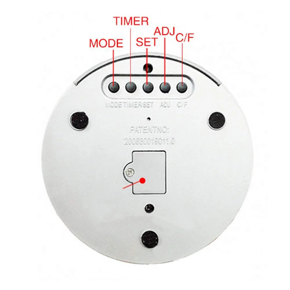 Офисный держатель для ручек и карандашей с ЖК-дисплеем будильником |