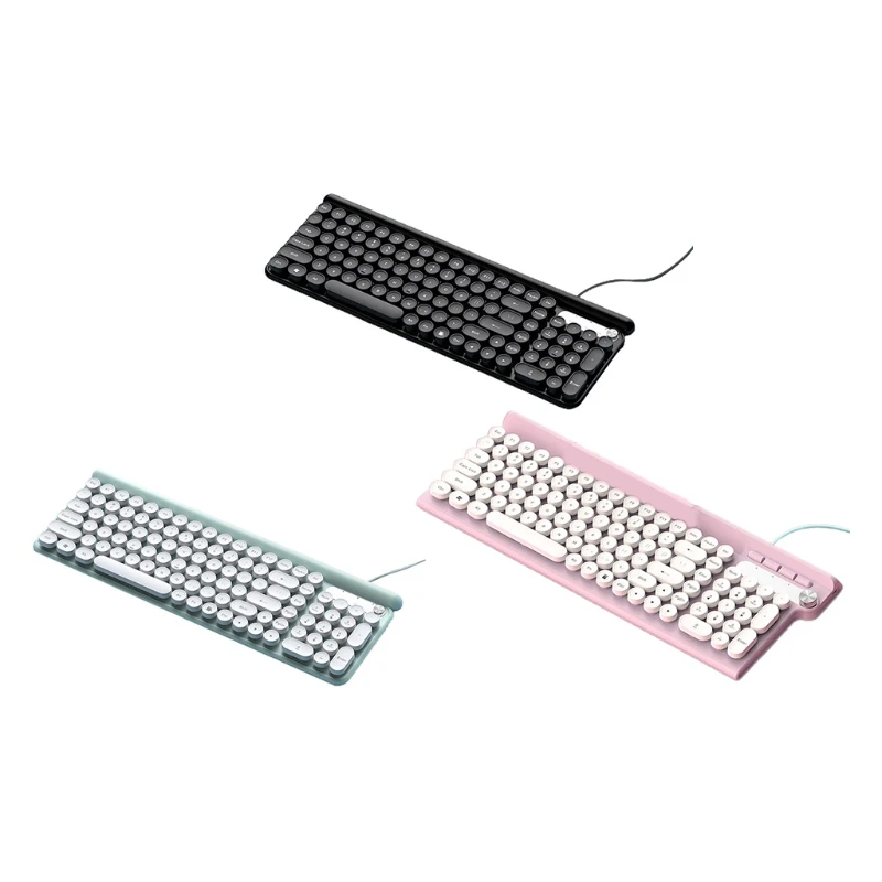 

L3 Wired Gaming Keyboard with Multimedia Fast Switching Keycap Splash-proof Design Subwoofer Keyboard Sound and Durable
