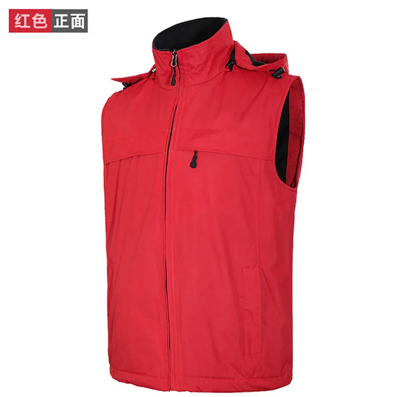 Зимний Треккинговый походный жилет мужская куртка пальто без рукавов теплая Jeep