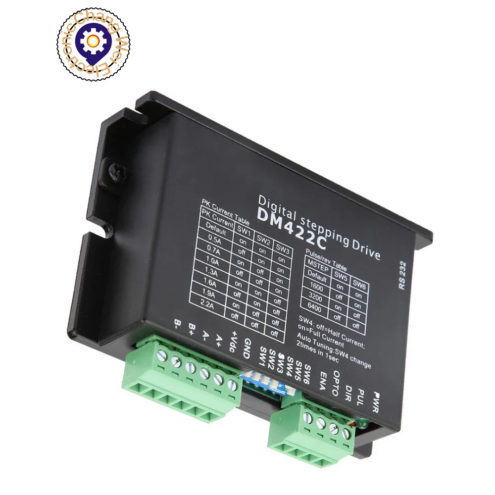2-фазный шаговый мотор драйвер LeadShine DM422C до 40VDC / 2.2A 512 microstep для станок лазерной