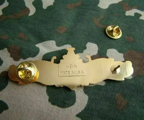 Военный офицер ВМС США Поверхностная война шляпа лацкан булавка металлический