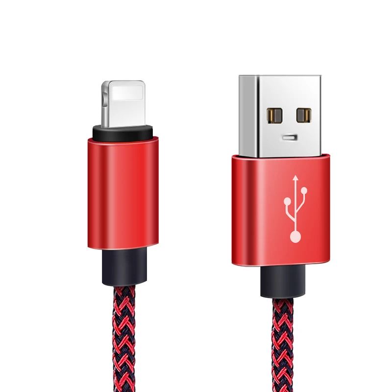 1 м 2 м 3 м быстрое устройство для зарядки кабеля для iPhone 8 7 6 s 6s Plus X Xs Max XR iPad данных длинный провод шнур аксессуары для мобильного телефона - Цвет: Красный