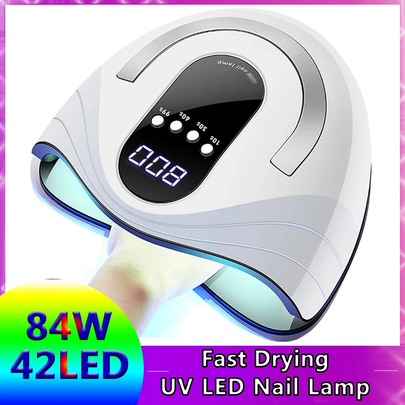 

УФ-лампа для сушки гель-лака, 42 светодиода, с таймером