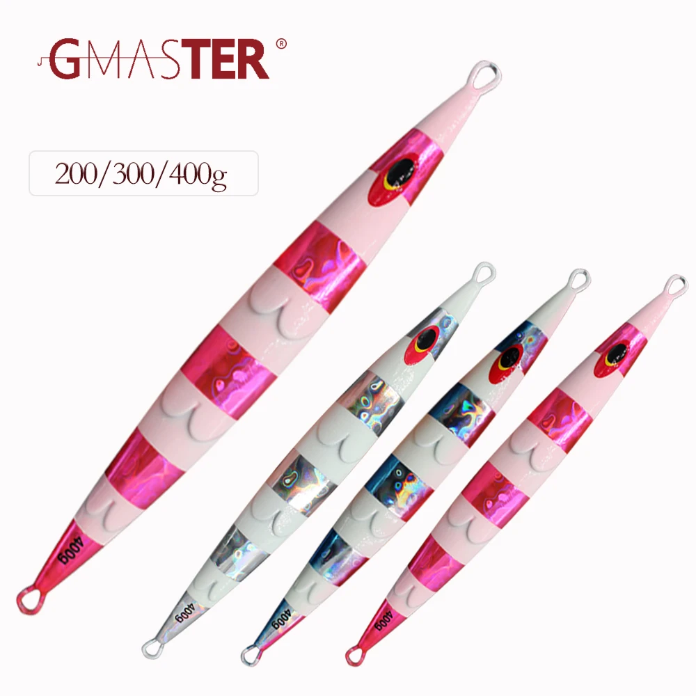 

Приманка GMASTER для джиггинга, 200 г, 300 г, 400 г, свинцовый джиг, яркое свечение, искусственная рыболовная приманка