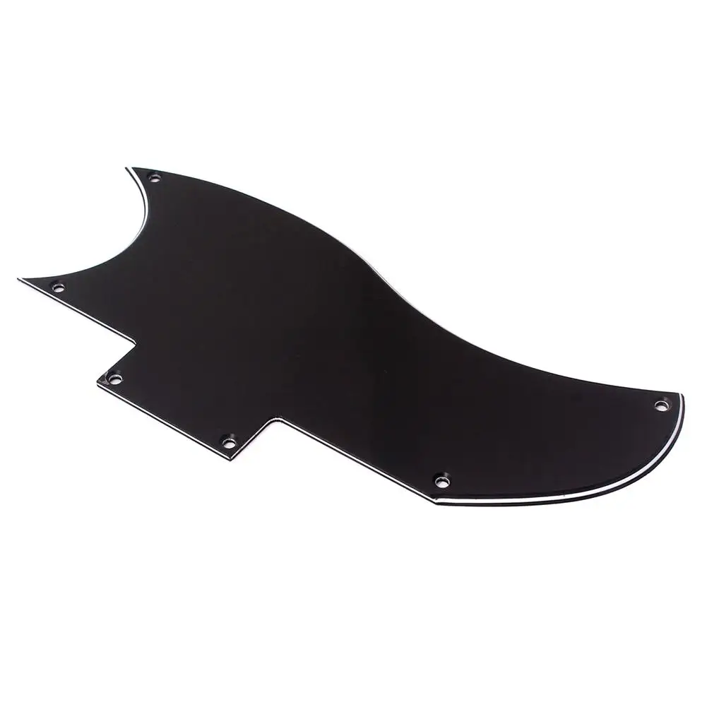 pvc gitarre schlagbrett 5 schraube loch 193mm schwarz gitarre pick guard gitarre teile für sg elektrische gitarre musik instrument zubehör f
