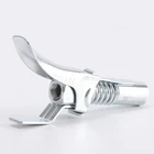 Быстроразъемный смазочный соединитель, 18 дюйма NPT, смазочный спрей, соединитель, 3 челюсти с 2 ручками, для смазочного пистолета, серебристый