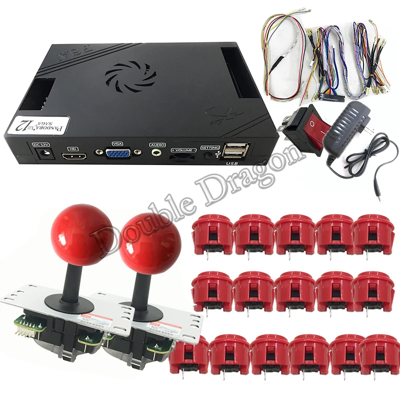 3D игры pandora box 12 XII 3188 в 1 игровая доска Аркада diy джойстик push наборы кнопок VGA HDMI