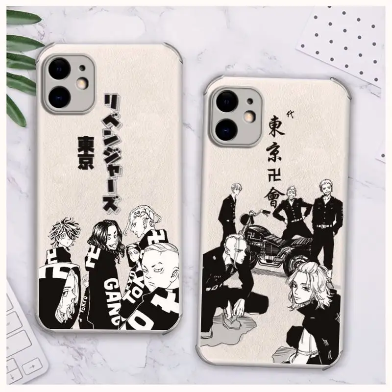 

Tokyo Revengers manjiro sano anime Phone Case Lambskin Leather For iphone 12 11 8 7 6 XR X XS PLUS MINI PLUS PRO MAX Shockproof
