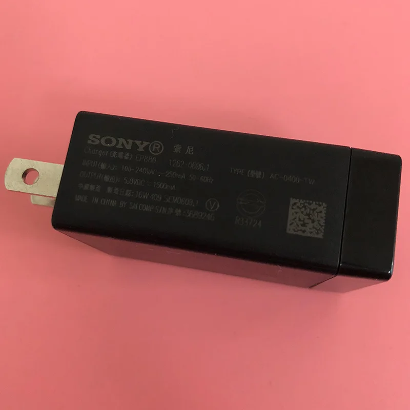 Оригинальное настенное зарядное устройство Sony EP880 с Micro USB кабелем для Xperia Z3 Z4 Z5