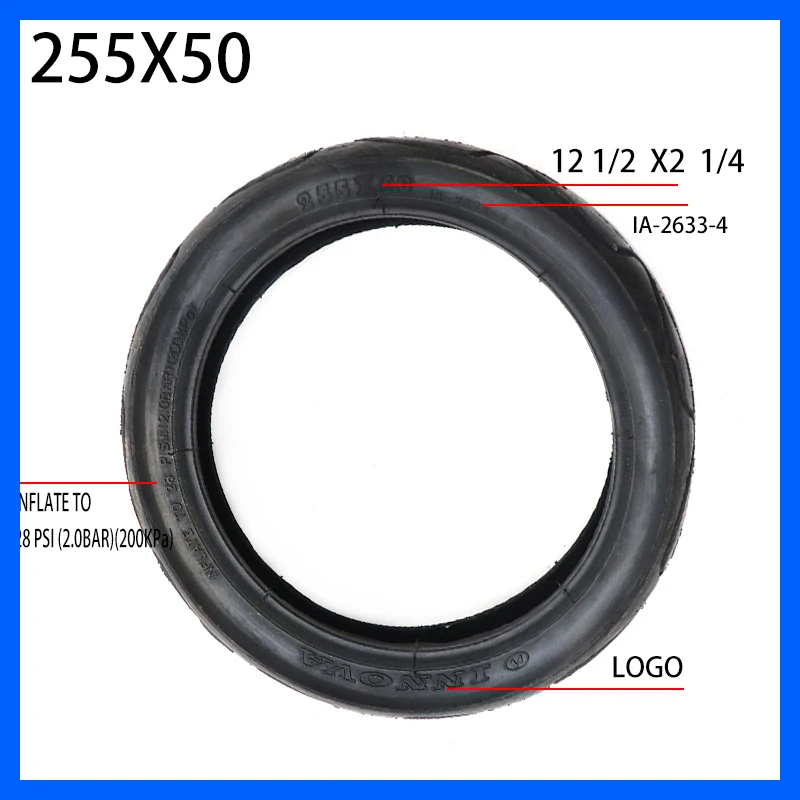 

Good Quality 10 Inch 255x50 Electric Scooter Tricycle, Child Bicycle Tire Inner and Outer Tire 255*50 Tyre