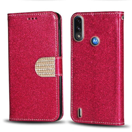 

Кожаный чехол-бумажник для Motorola E7 Power