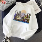Тоторо Хаяо миядзяки; Studio Ghibli толстовка с капюшоном с рисунком из аниме размера плюс y2k эстетическое печатных мужской пуловер с капюшоном гранж