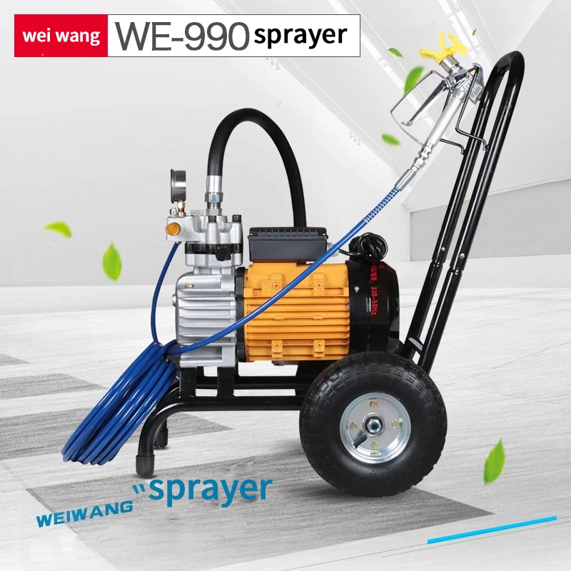 Электрическая безвоздушная машина для распыления латексной краски высокого