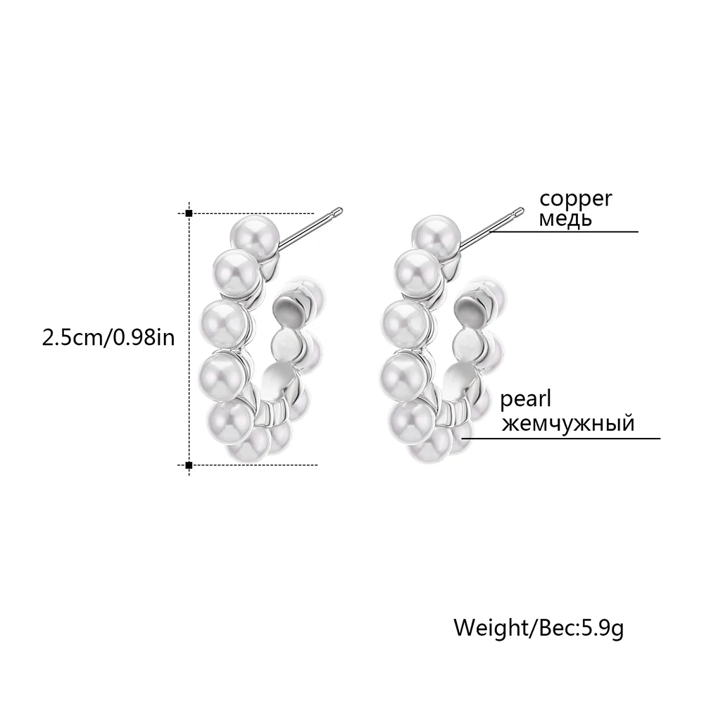 Жемчужные серьги кольца для женщин изящные модные подвески в форме капли