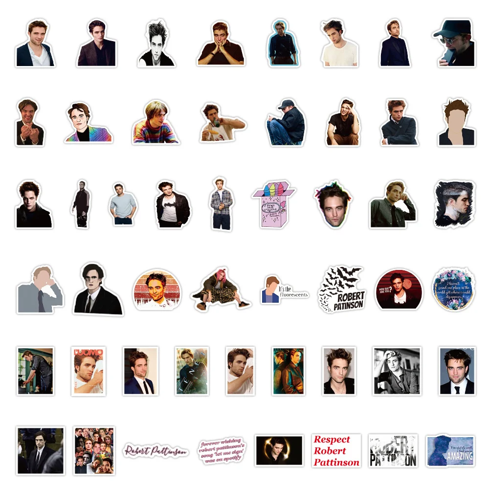 

50PCS Twilight Saga Stickers Vampire Edward Handsome Characters Decal Sticker For DIY Guitar Motorcycle Skateboard Car Laptop