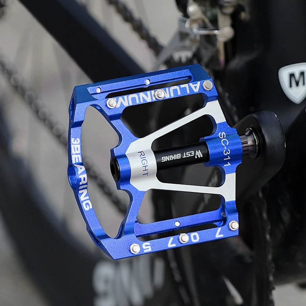 Велосипедные педали WEST BIKING 1 пара ультралегкие на платформе из алюминиевого