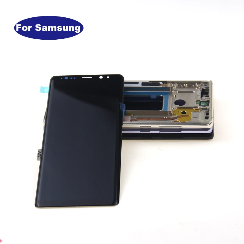 Супер Amoled 6,3 ''ЖК-дисплей для SAMSUNG Galaxy Note8 N9500 N950F N900D N900DS сенсорный экран дигитайзер с рамкой
