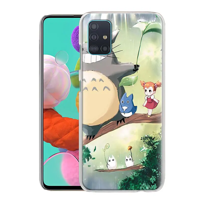 

Case for Samsung Galaxy A70 A71 A50 A51 A10 A10s A20s A30 A40 A11 A21s A31 A41 A91 Hard Cover Studio Ghibli Totoro Phone Shell