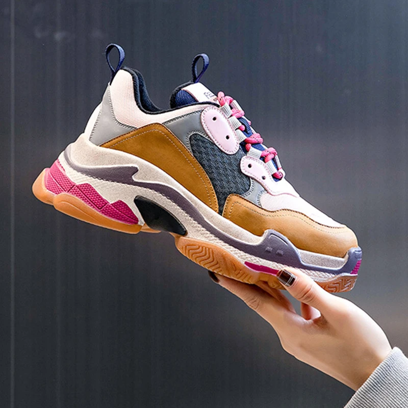 

Женские повседневные кроссовки, зимние дышащие женские удобные снегоступы на высокой подошве на платформе, повседневная женская обувь на м...