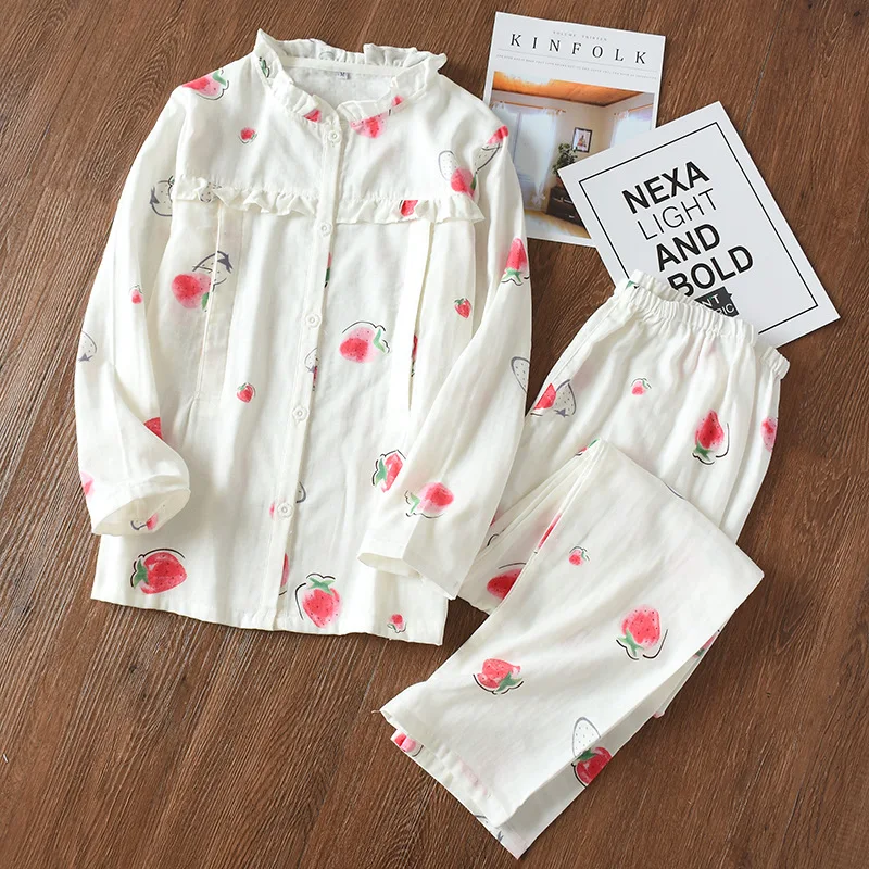 Fdfklak Pajamas For Pregnant Pyjamas Women Maternity Lounge Wear Spring Autumn Long Sleeve Cotton Breastfeeding Pijama enlarge