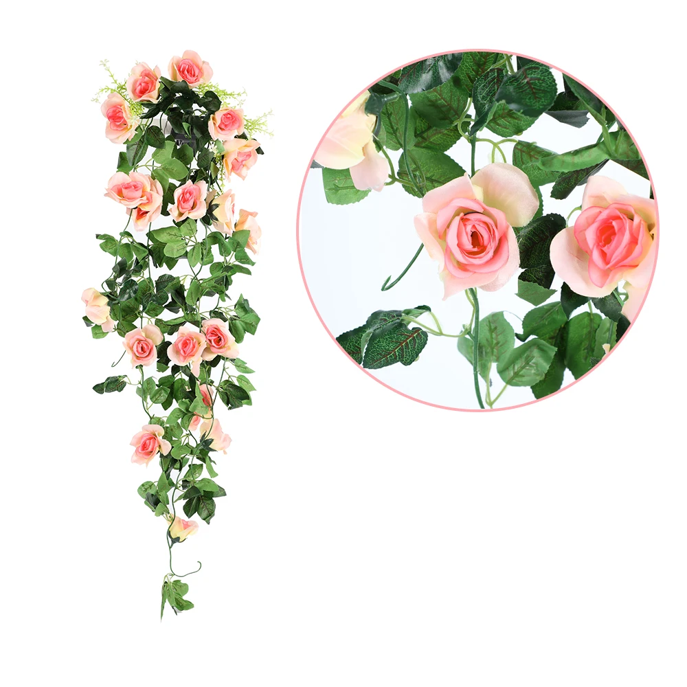 Искусственная Виноградная лоза с имитацией розы цветок лозы настенный