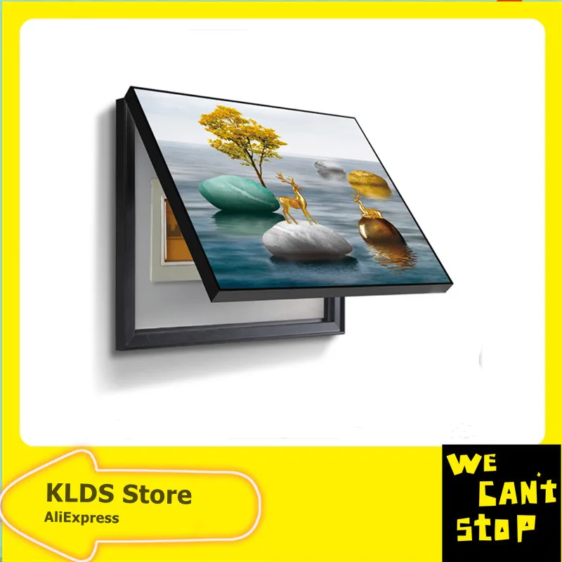 

Circuit Breaker Box Cover Painting Wall Art Pictures For Living Room Home Decor Meter Box Decorations for Home Switch Box