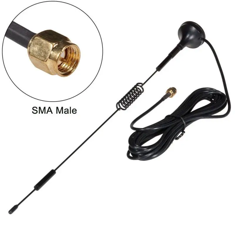 

2 pcs of 7Dbi Magnet Antenna 4G Lte Cprs Gsm 2.4G Wifi Signal Booster Antenna Compatible For Amplifier Modem