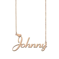 johnny name necklace custom name necklace for women girls best friends birthday wedding christmas mother days gift