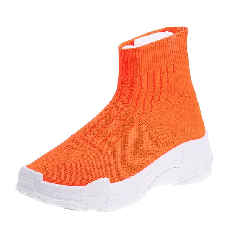 Женские тканые ботинки Fujin Flying обувь в Корейском стиле летние сетчатые на плоской