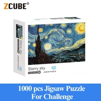 zcub jigsaw puzzles 1000 pieces wooden assembling picture landscape puzzles toys for adults childrens kids games educational toy