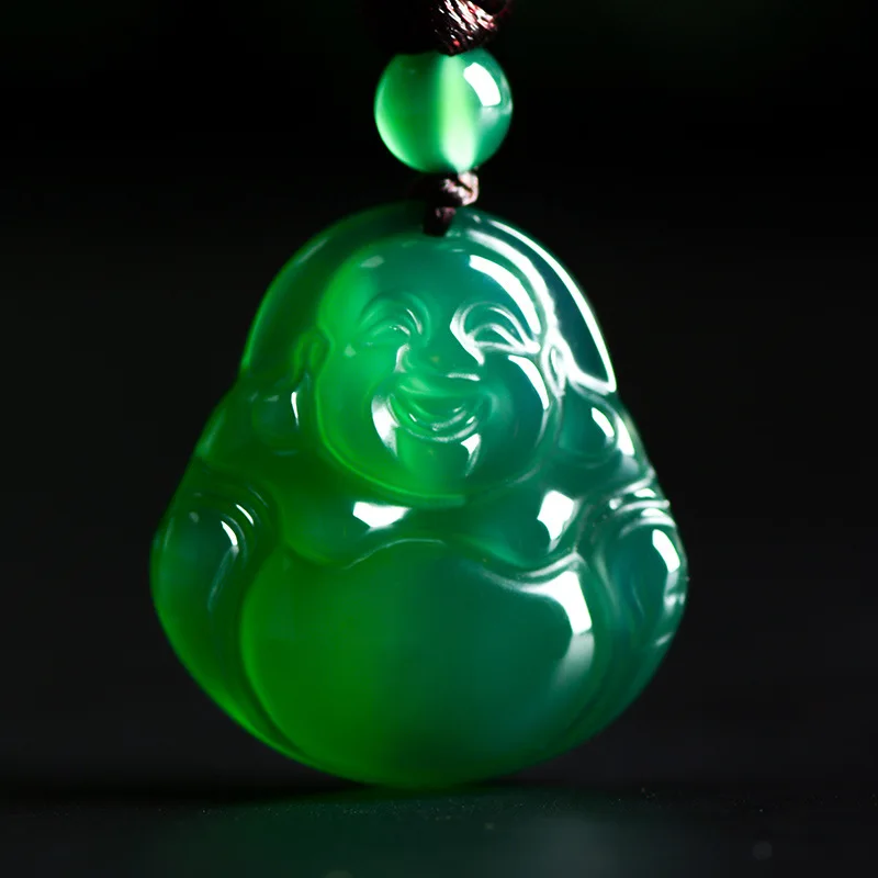 

Genuine Natural Buddha Jade Pendant Women Men Fashion Charms Jewellery Chinese Jades Stone Accessories Chalcedony Amulet Gifts