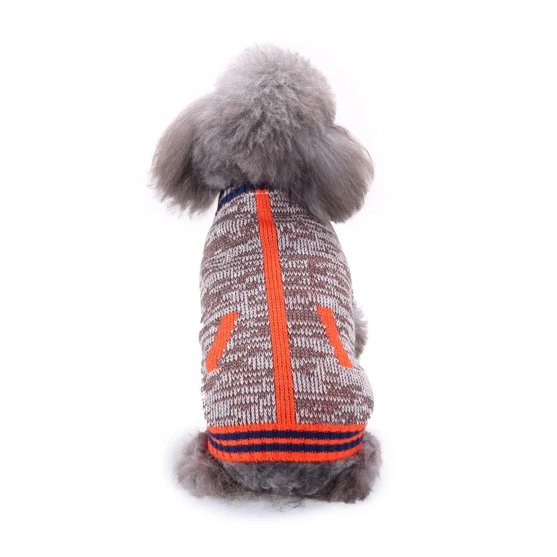 Рождественские свитера для собак зимняя теплая одежда модные вязаные домашних