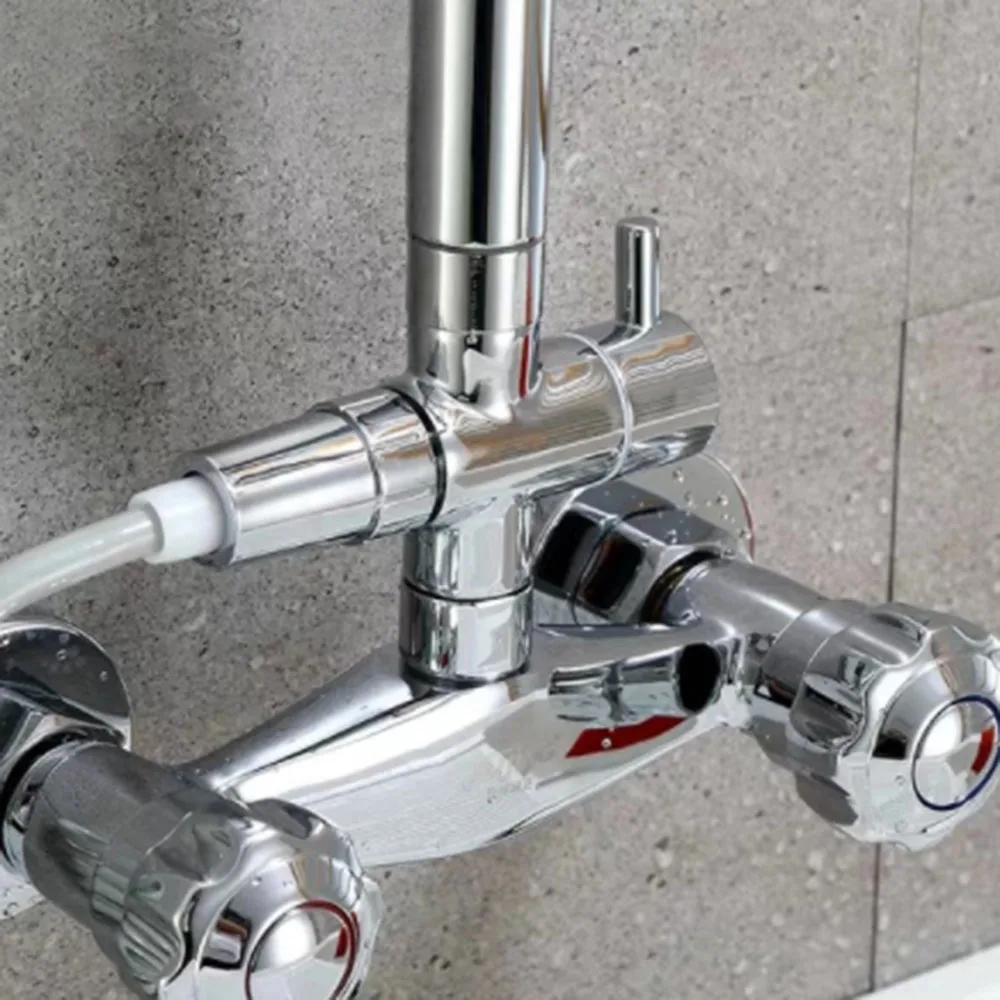 Diverter Valve 3 way Water Separator Shower Tee Adapter Adjustable Head Bathroom Accessories | Обустройство дома
