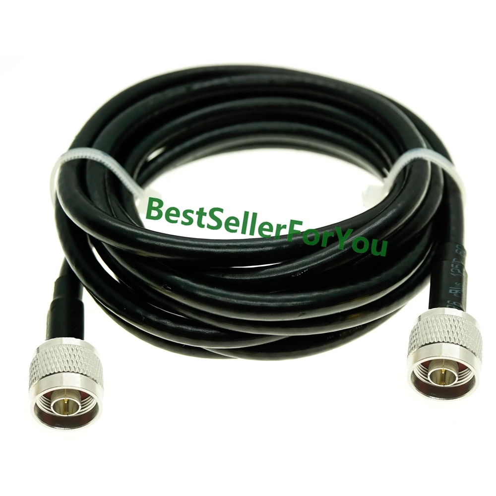 

10M RG58 Cable N Male Connector to N type male connector WiFi Antenna Jumper crimp jumper pigtail