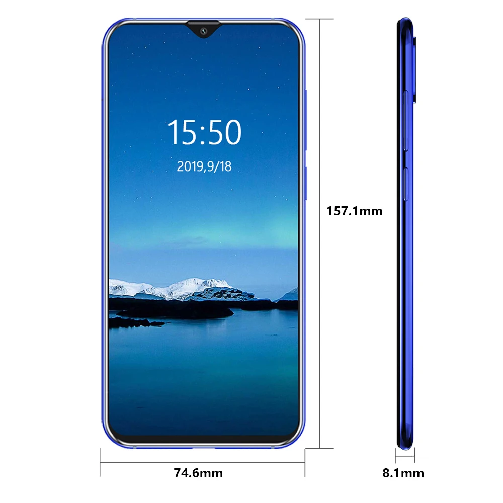 Смартфон Cubot X20 Pro 6," FHD+ с функцией капли воды, режим AI, тройная камера, Android 9,0, 6 ГБ+ 128 ГБ, четыре ядра, 4000 мА/ч, для распознавания лица