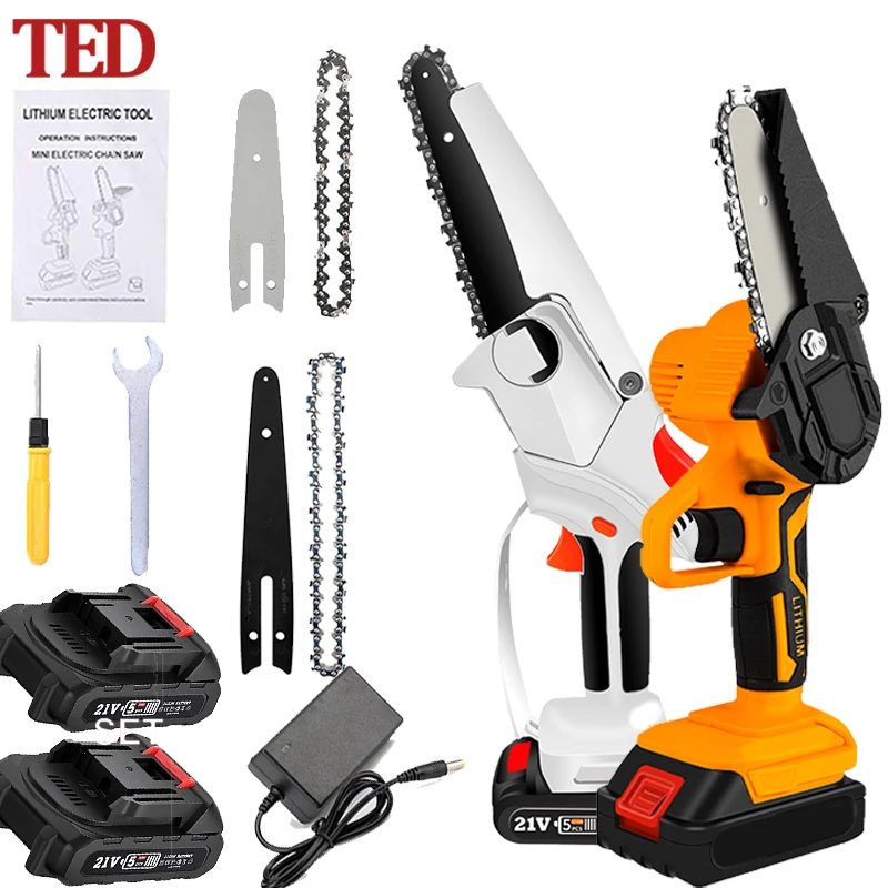 Мини-ПИЛА ЭЛЕКТРИЧЕСКАЯ для обрезки цепной пилы 1200 Вт 4/6 дюйма | Инструменты