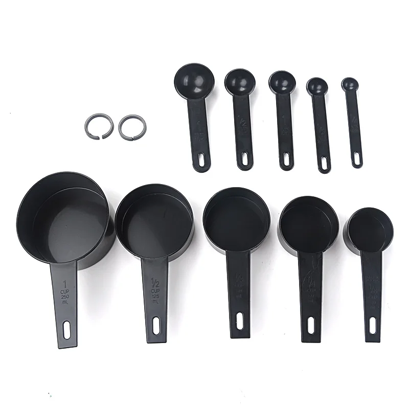 10 шт./компл. многофункциональные ложки кухонные столовые приборы Черные