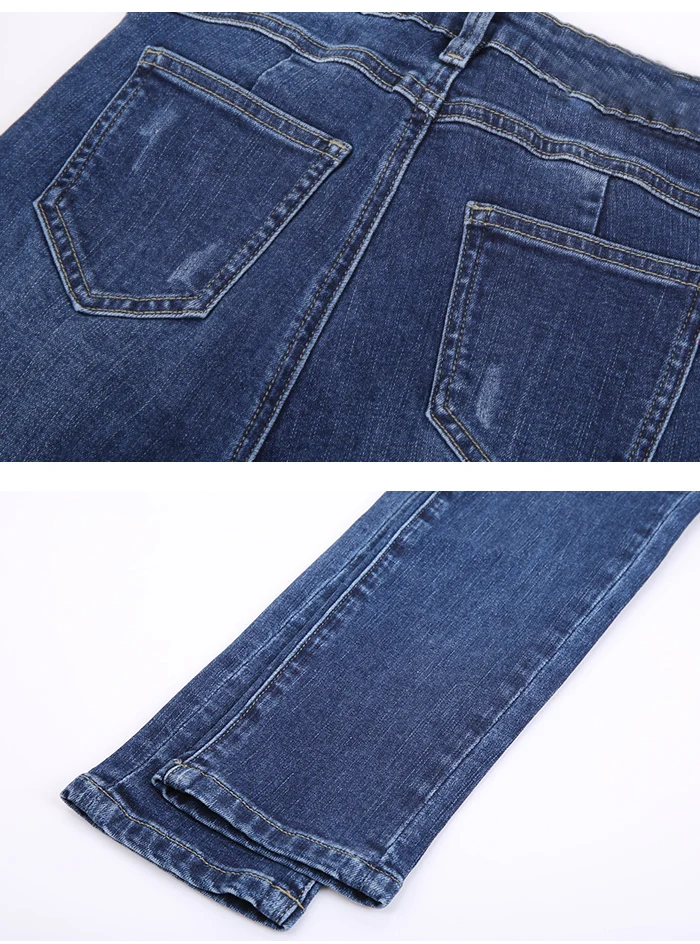 Женские облегающие эластичные джинсы LEIJIJEANS, классические повседневные брюки с высокой посадкой, новая модель 9208 большого размера на осень