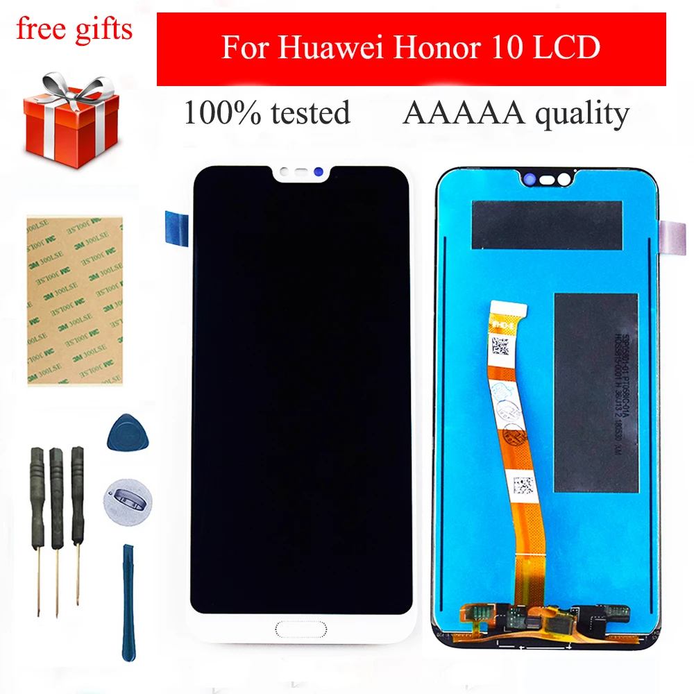 Для huawei Honor 10 lcd COL L29 сенсорный экран дигитайзер Датчик стекло ЖК дисплей панель в