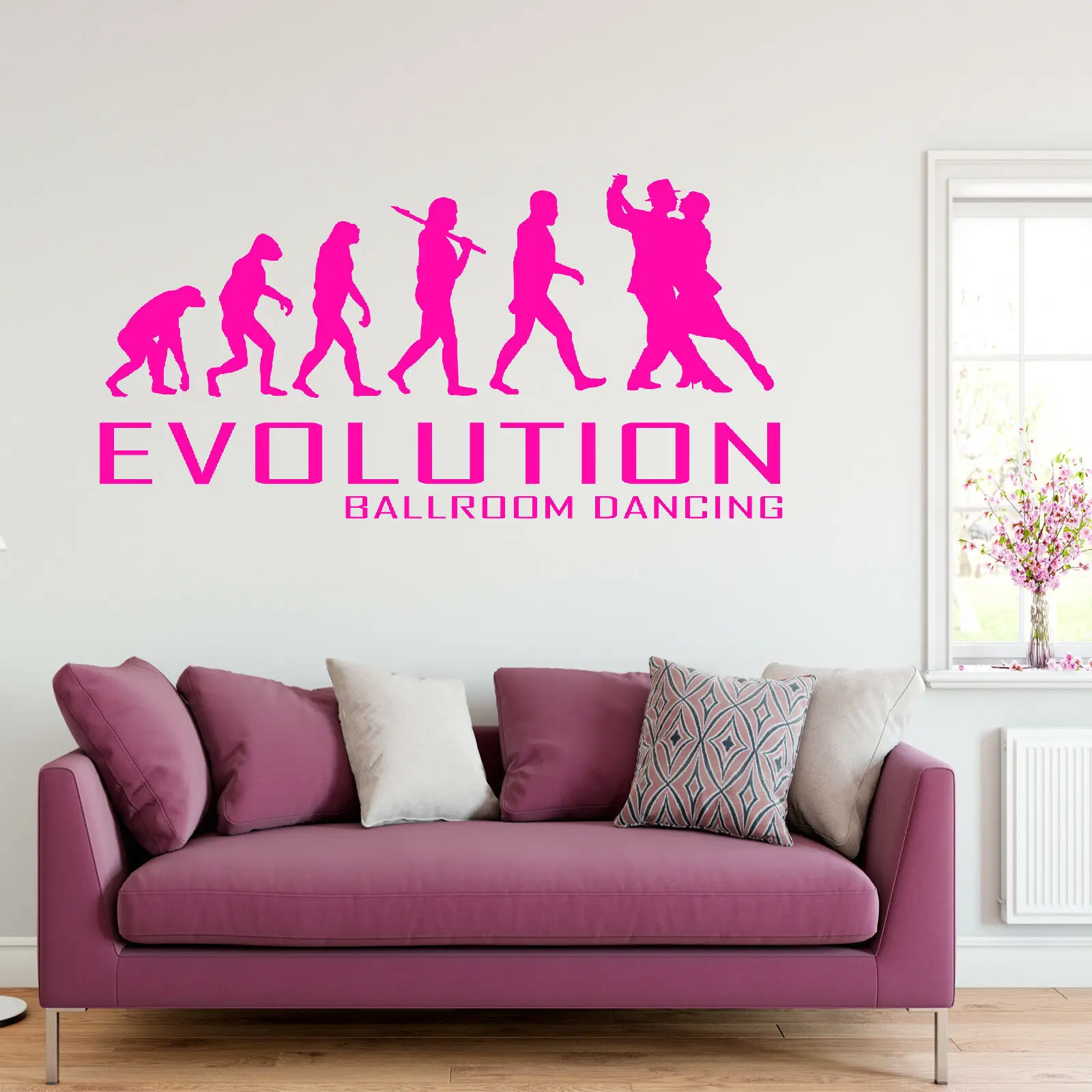Танцевальный танцор настенные наклейки цитаты эволюция бальной танцевальной