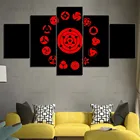 Картина в плоском стиле Все шаринганы, Hd-печать, постер, картина, домашний декор, Настенная картина, Модульная картина для гостиной